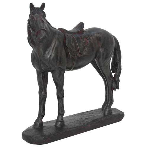Equestrian Saddle Polyresin Statue