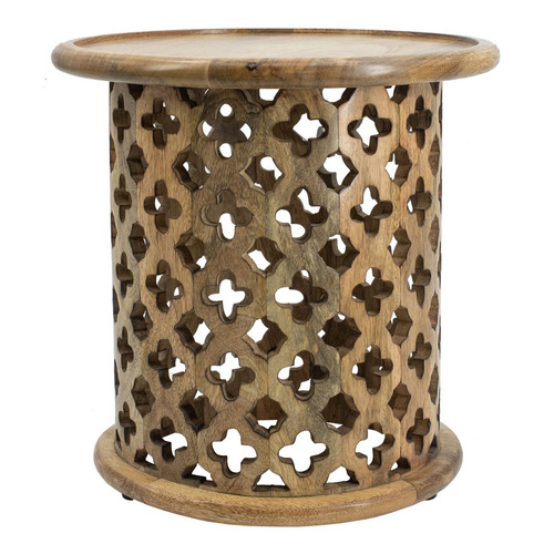 2 Piece Houlton Mango Wood Side Table Set