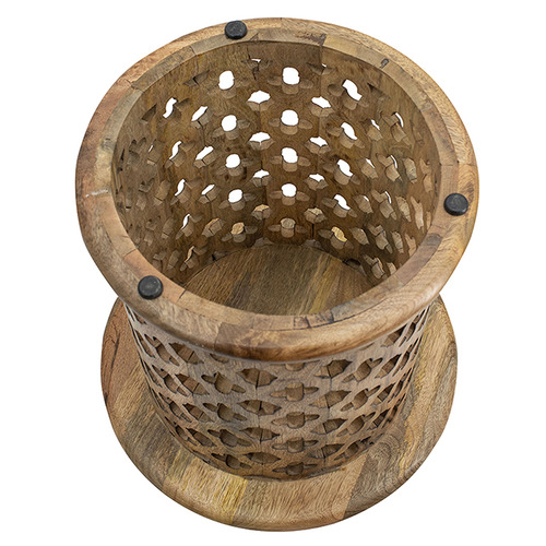 2 Piece Houlton Mango Wood Side Table Set
