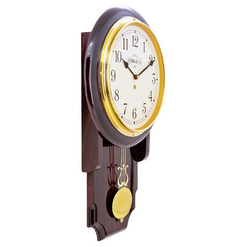 Cobb & Co. Clocks Australia Alim Pine Wood Pendulum Wall Clock Temple