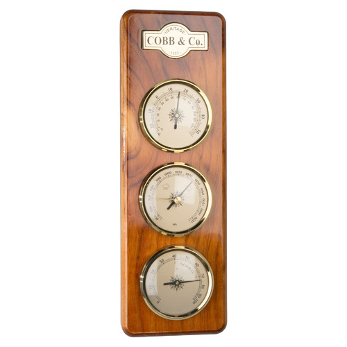 Cobb & Co. Clocks Australia Small Gloss Finish 3-in-1 Barometer ...