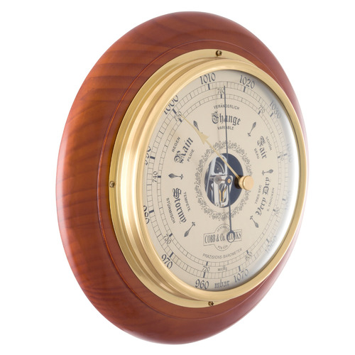 Cobb & Co. Clocks Australia 28cm Gloss Finish Pine Wood Barometer ...