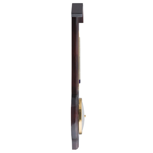 Gloss Finish Roof Style Pine Wood Barometer