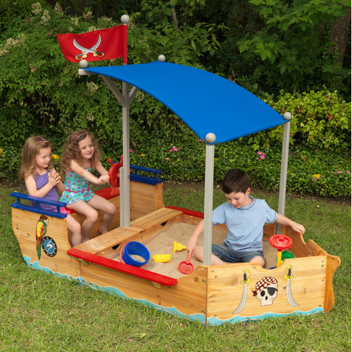 plastic boat sandbox