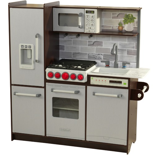 kidkraft uptown elite espresso play kitchen