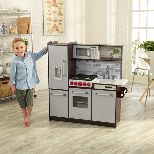 kidkraft uptown elite espresso play kitchen