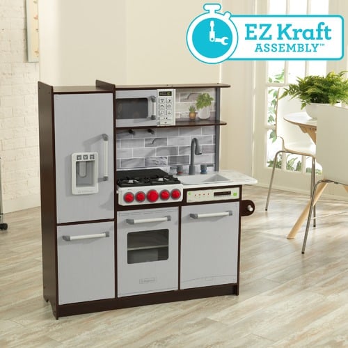 KidKraft Uptown Elite Espresso Play Kitchen & Reviews Temple & ster