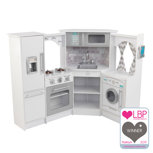 KidKraft Kids' Ultimate Corner Kitchen Play Set Temple & ster