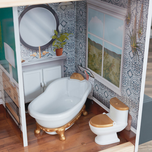 KidKraft Celeste MultiLevel Mansion Dollhouse Temple & ster