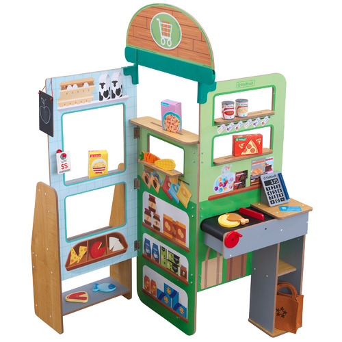 KidKraft KidKraft Let's Pretend Grocery Store Play Set Temple & ster
