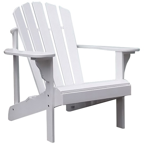 The Porch White Hardwood Adirondack Chair Reviews Temple Webster