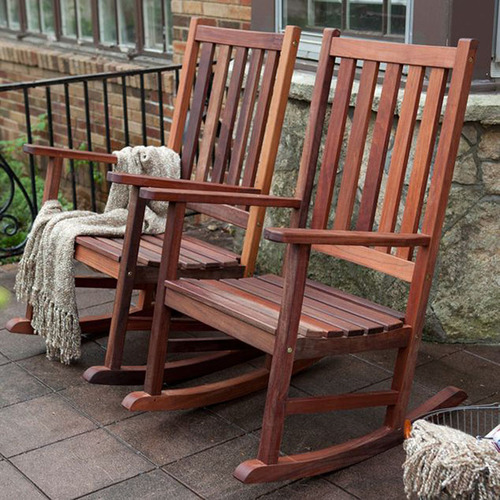 Towson Dungun Wood Porch Rocking Chair