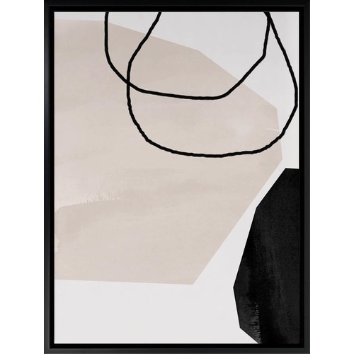Taupe Hex I Canvas Wall Art