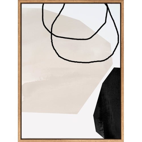 Taupe Hex I Canvas Wall Art