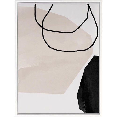 Taupe Hex I Canvas Wall Art