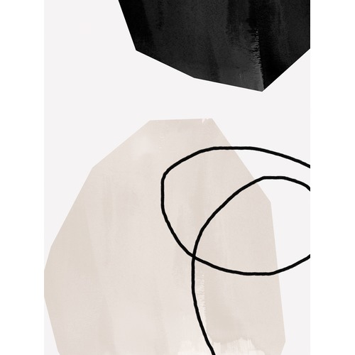 Taupe Hex II Canvas Wall Art