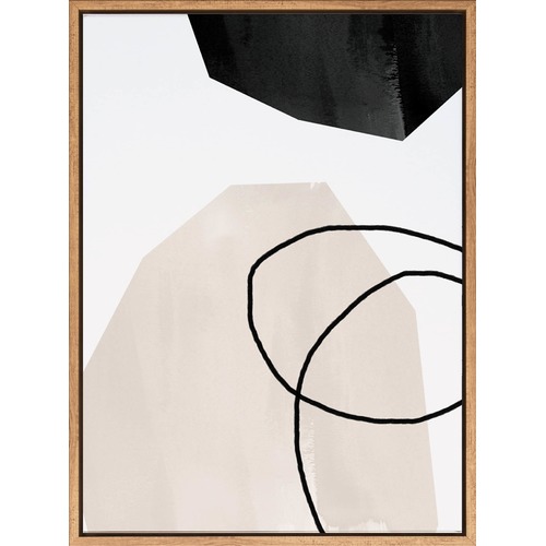 Taupe Hex II Canvas Wall Art