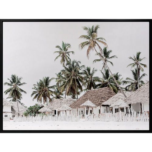 Beach Hut Canvas Wall Art
