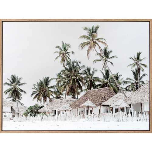 Beach Hut Canvas Wall Art