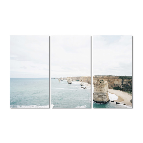 A La Mode Studio Twelve Apostles Stretched Canvas Wall Art Triptych ...