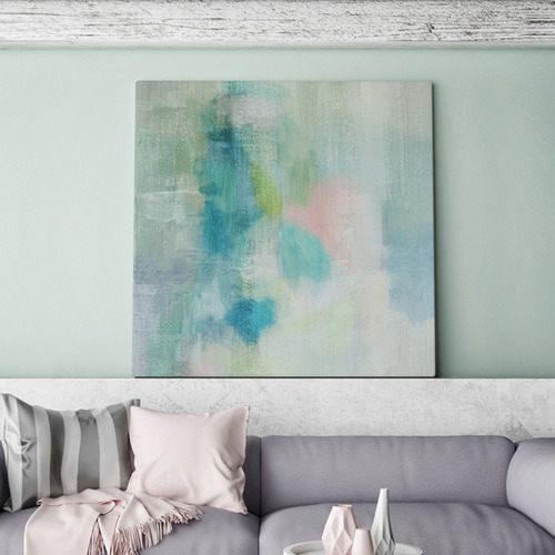 Pastel Rain Canvas Wall Art