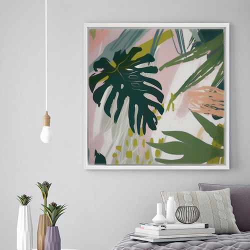 A La Mode Studio Tropical Collage I Canvas Wall Art | Temple & Webster