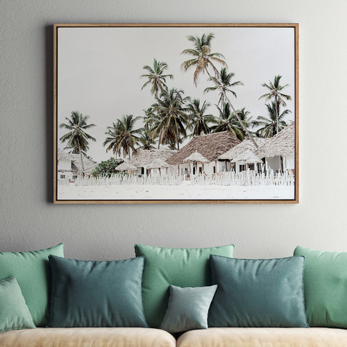 Beach Hut Canvas Wall Art