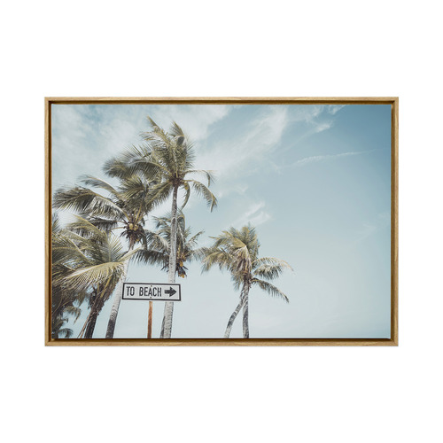 The Only Way Framed Canvas Wall Art