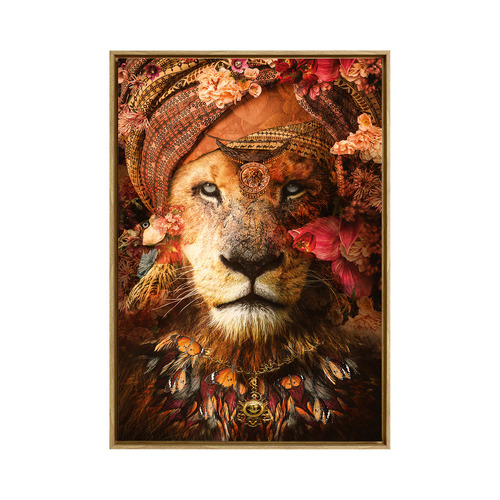 Lion II Framed Canvas Wall Art