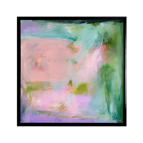 Pink Vague Framed Canvas Wall Art Temple & ster
