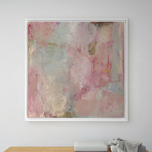 Pink Veil Framed Canvas Wall Art Temple & ster