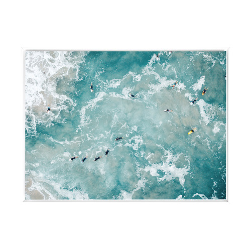 Surf's Up Framed Canvas Wall Art