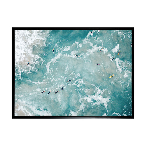 Surf's Up Framed Canvas Wall Art