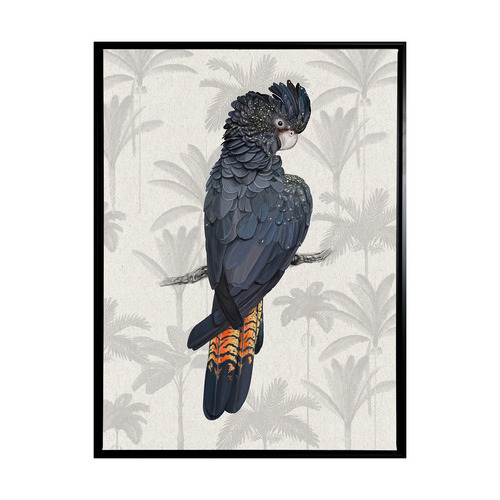 A La Mode Studio Tropical Cockatoo Framed Canvas Wall Art Temple