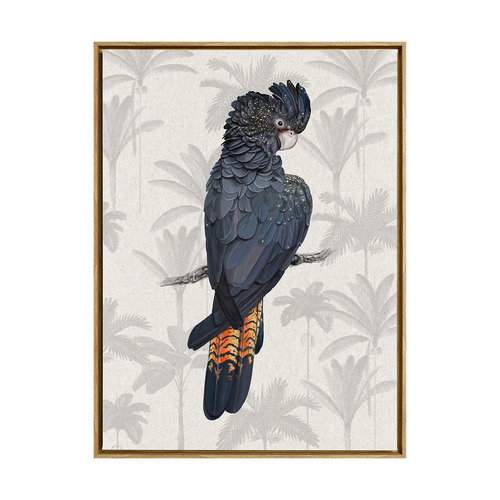 A La Mode Studio Tropical Cockatoo Framed Canvas Wall Art Temple