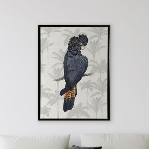 A La Mode Studio Tropical Cockatoo Framed Canvas Wall Art Temple