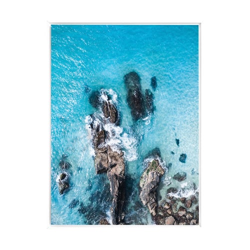 On the Rocks Framed Canvas Wall Art