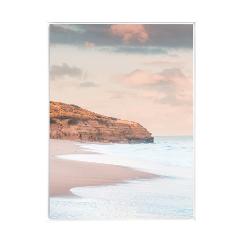 Sunset Beach Framed Canvas Wall Art