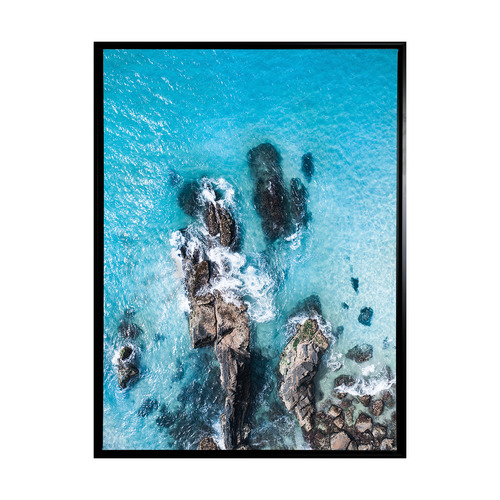 On the Rocks Framed Canvas Wall Art