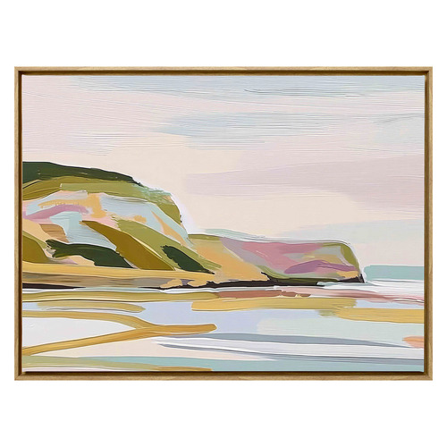 Pastel Terrains Framed Canvas Wall Art