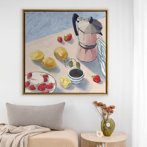 Caffettiera Canvas Wall Art