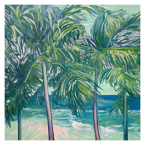 Beach Canopy Canvas Wall Art