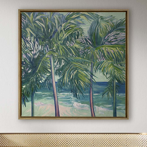 Beach Canopy Canvas Wall Art