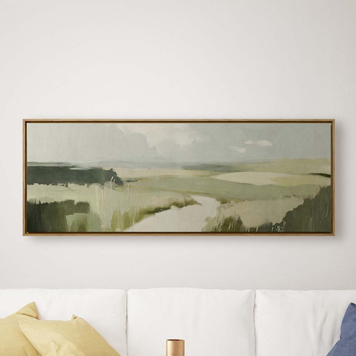 Meadow Whispers I Framed Canvas Wall Art