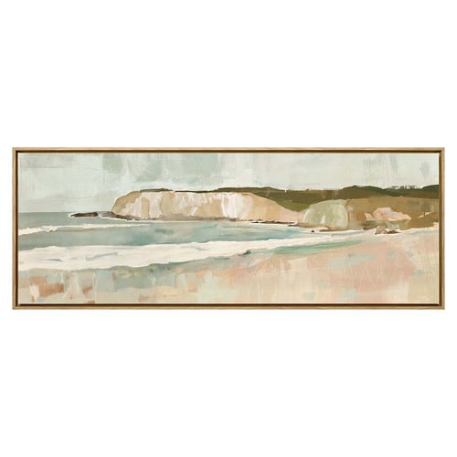 Beach Cliff II Framed Canvas Wall Art