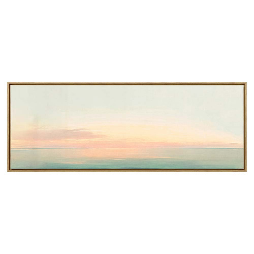 Pastel Sunrise Framed Canvas Wall Art