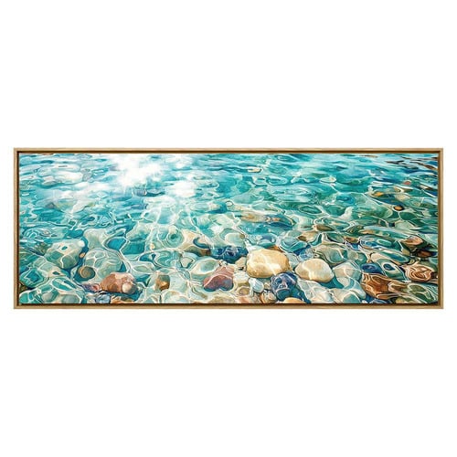 River Jewels Framed Canvas Wall Art