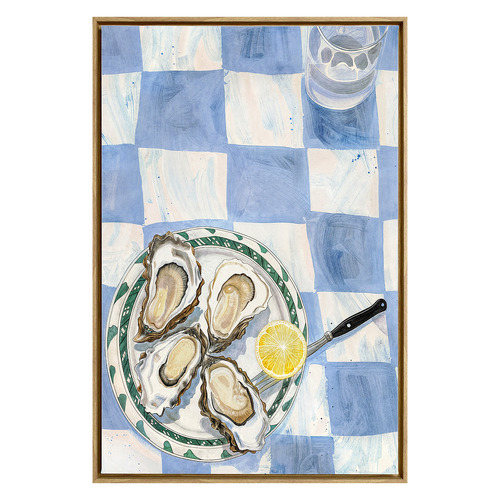 Oysters at Noon Canvas Wall Art