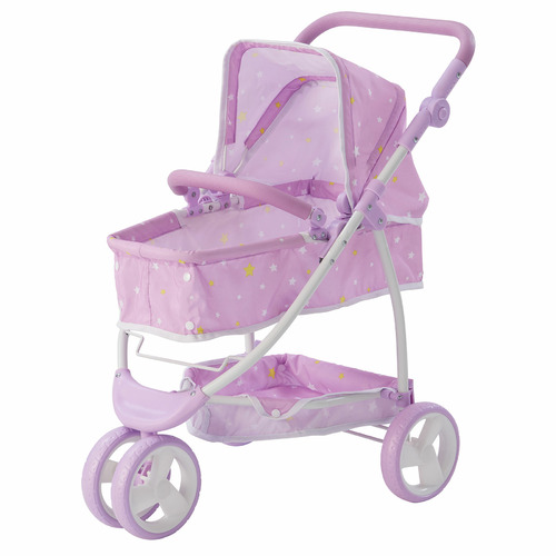 Olivia's Little World Princess Twinkle Stars 2-in-1 Baby Doll Stroller