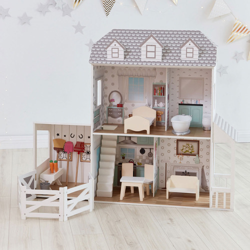White & Grey Marcia Doll House